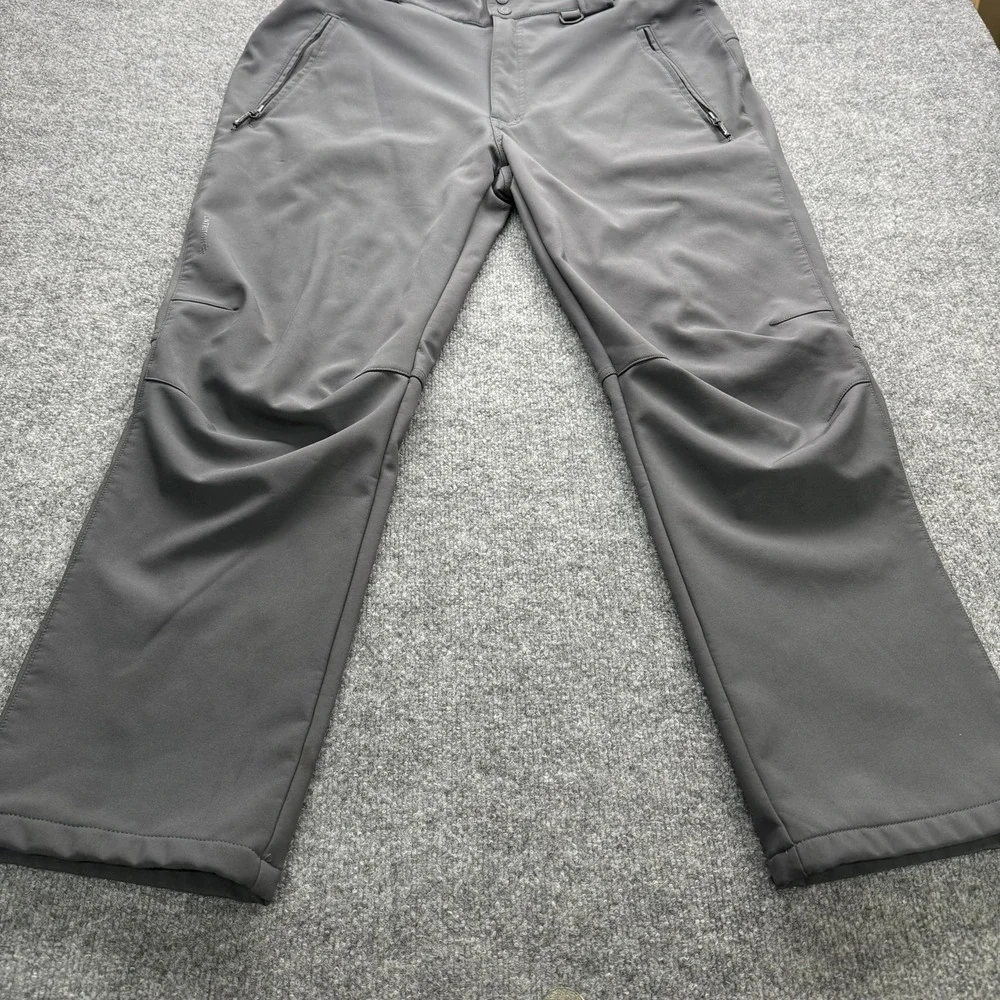 CNTRITION‎ Pants Men's 38W 30L Gray Softshell Fleece Water Resistant Hiking